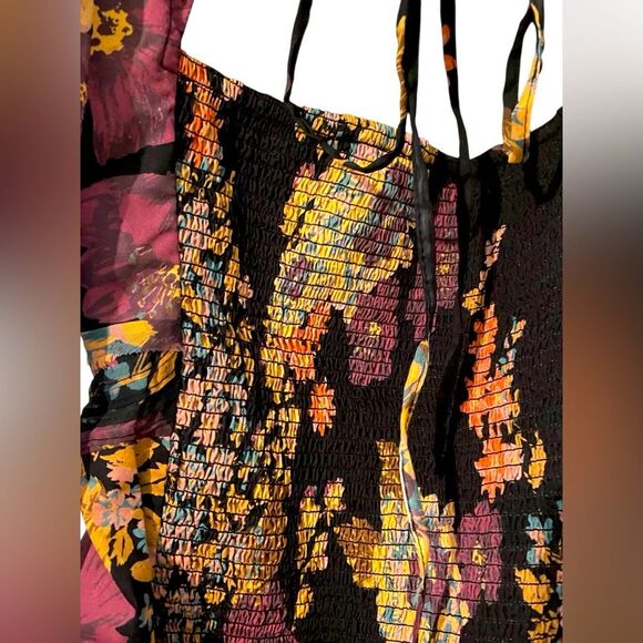 Free People | FP Intimately Wanderlust Bodysuit in Black floral Size L. NWT - Picture 10 of 16